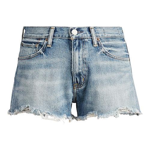 Ralph Lauren Denim & Supply Cutoff Denim High-rise Short Blue