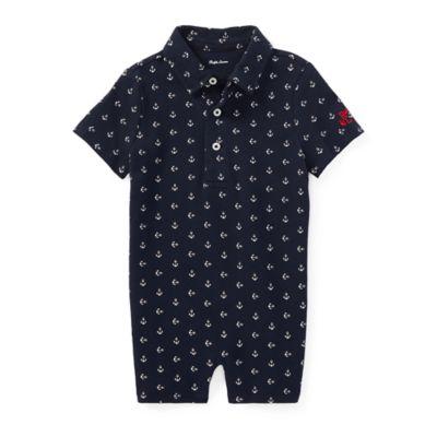 Ralph Lauren Cotton Mesh Polo Shortall Hunter Navy 9m