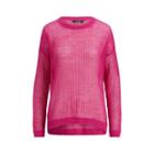 Ralph Lauren Open-knit Cotton Sweater Bold Pink