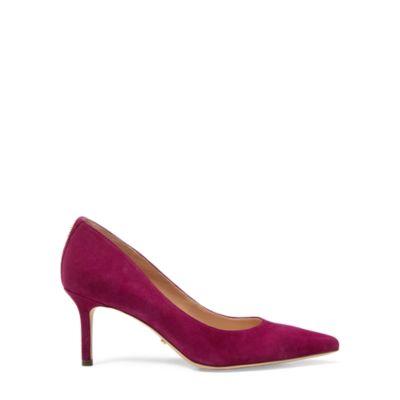 Ralph Lauren Suede Pump Eggplant