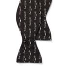 Ralph Lauren Automobile Silk Bow Tie Black/white