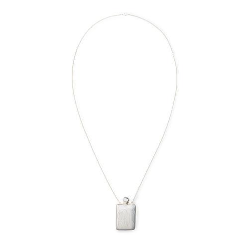 Ralph Lauren Silver-plated Flask Necklace