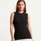 Ralph Lauren Lauren Merino Wool Sleeveless Sweater Black