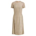 Ralph Lauren Ramona Houndstooth Dress Brown Multi