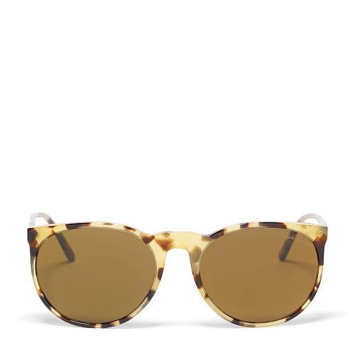 Ralph Lauren Round Sunglasses Yellow Tortoise