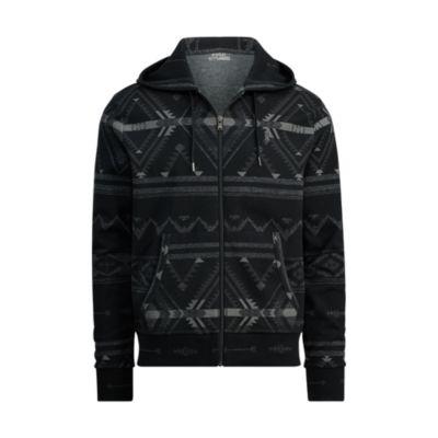 Ralph Lauren Print Cotton-blend Hoodie Charcoal Beacon