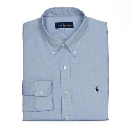 Polo Ralph Lauren Pinpoint Oxford Dress Shirt Blue