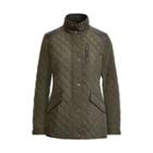 Ralph Lauren Quilted Mockneck Jacket Dark Moss