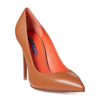 Ralph Lauren Celia Nappa Leather Pump Rl Gold
