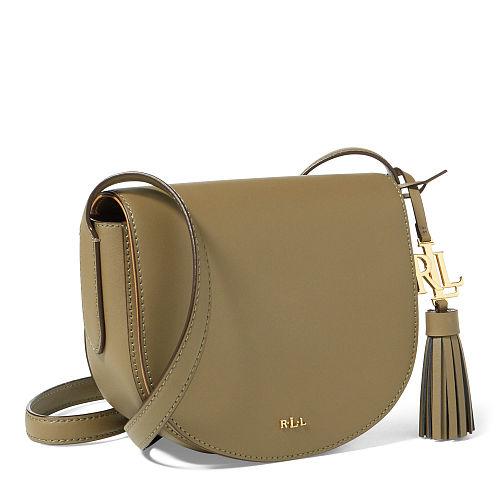 Ralph Lauren Lauren Leather Mini Caley Saddle Bag