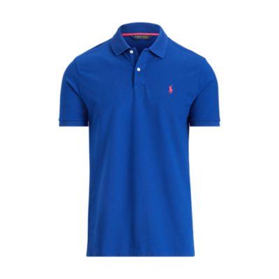Ralph Lauren Custom Slim Stretch Mesh Polo Heritage Royal