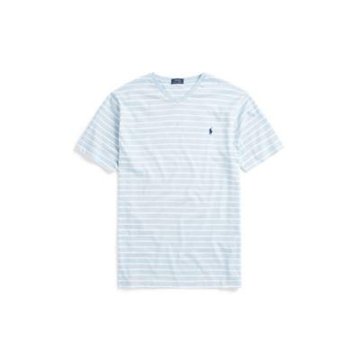 Ralph Lauren Classic Fit Cotton T-shirt Elite Blue/white 1x Big