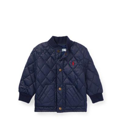 Ralph Lauren Quilted Baseball Jacket French Navy 9m