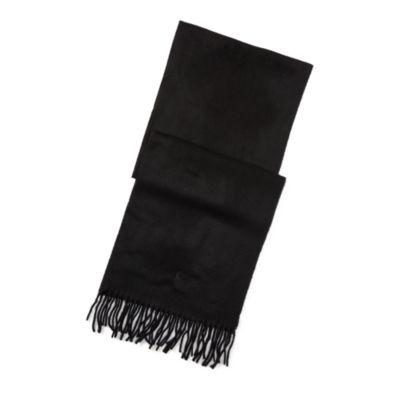 Ralph Lauren Classic Cashmere Scarf Polo Black