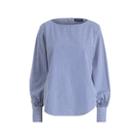 Ralph Lauren Bengal-stripe Cotton Top Blue Stripe