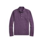 Ralph Lauren Custom Fit Cotton Piqu Shirt Washed Falmouth Purple