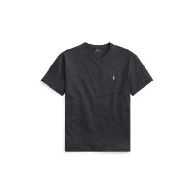 Ralph Lauren Classic Fit V-neck T-shirt Black Marl Heather
