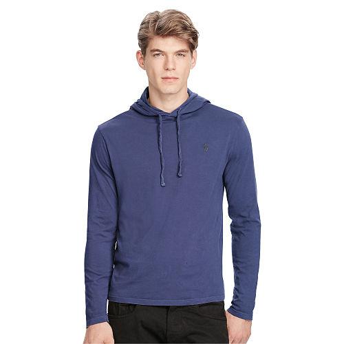 Polo Ralph Lauren Cotton Jersey Hooded T-shirt Observer Blue