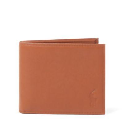Ralph Lauren Pebbled Leather Wallet Cuoio