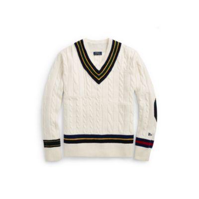 Ralph Lauren The Iconic Cricket Sweater Cream