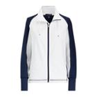 Ralph Lauren Wicking Zip Mockneck Jacket Pure White/ French Navy