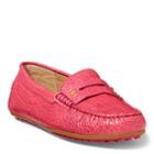 Ralph Lauren Lauren Belen Croc-embossed Loafer Spring Pink