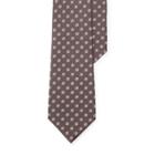 Ralph Lauren Square-print Silk Shantung Tie Taupe