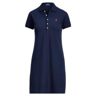 Ralph Lauren Stretch Mesh Polo Dress Cruise Navy
