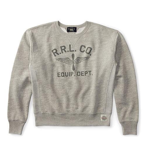 Ralph Lauren Rrl Cotton-blend-fleece Sweatshirt