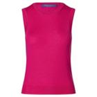 Ralph Lauren Cashmere-silk Sweater Tank Hot Pink