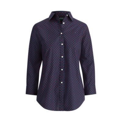 Ralph Lauren No-iron Button-down Shirt Navy/crimson Sp