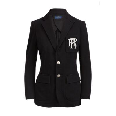 Ralph Lauren Knit Cotton Blazer Black