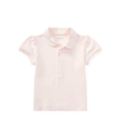 Ralph Lauren Cotton Interlock Polo Shirt Delicate Pink 12m