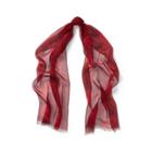 Ralph Lauren Floral Silk Satin Scarf Red