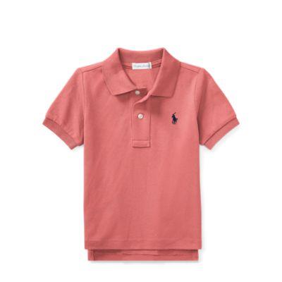 Ralph Lauren Cotton Mesh Polo Shirt Adirondack Berry 9m