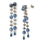 Ralph Lauren Crystal Chandelier Earrings Silver