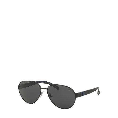 Polo Ralph Lauren Polo Aviator Sunglasses Matte Black