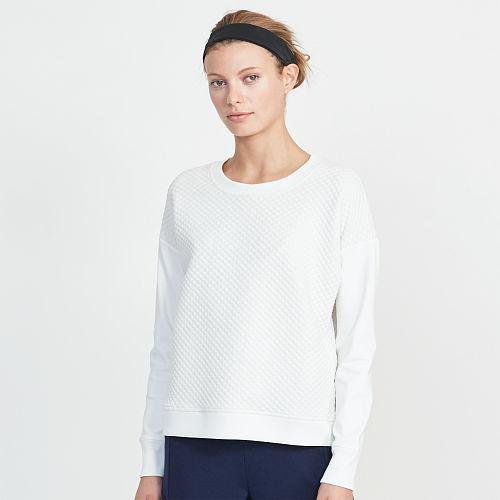 Ralph Lauren Lauren Quilted Sweatshirt French Cream