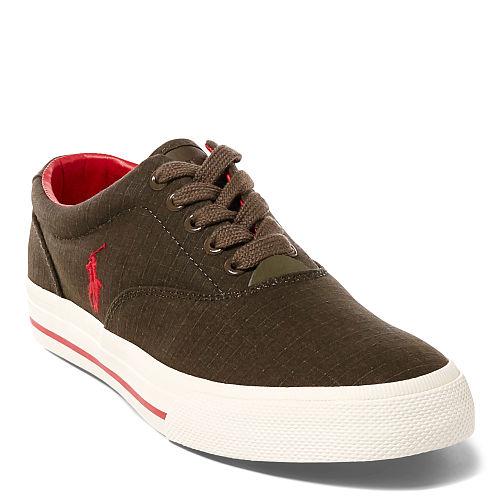 Polo Ralph Lauren Vaughn Matte Ripstop Sneaker Deep Olive