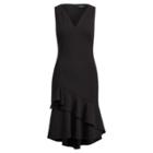 Ralph Lauren Ruffle-hem Jersey Dress Black