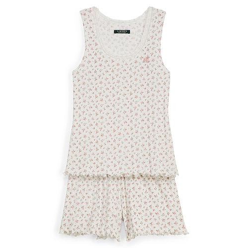Ralph Lauren Lauren Floral Knit Sleep Short Set