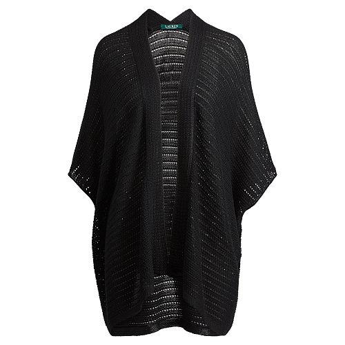 Ralph Lauren Lauren Pointelle Open-front Cardigan
