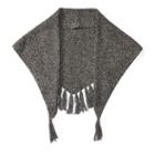 Polo Ralph Lauren Tasseled Ragg Wool-blend Scarf Charcoal Ragg