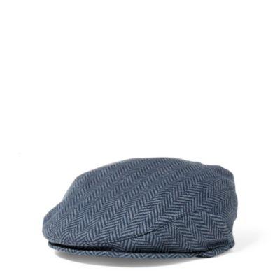 Ralph Lauren Cotton Driving Cap Indigo Herringbone