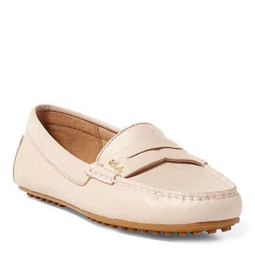 Ralph Lauren Lauren Belen Leather Loafer Chiffon Pink