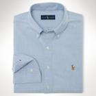 Polo Ralph Lauren Cotton Oxford Sport Shirt Bsr Blue