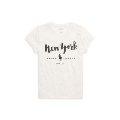 Polo Ralph Lauren Jersey Tee White New York