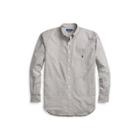 Ralph Lauren Classic Fit Plaid Twill Shirt Charcoal/cream 1x Big
