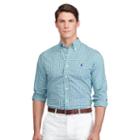 Ralph Lauren Polo Golf Plaid Cotton Poplin Shirt Green/blue Multi