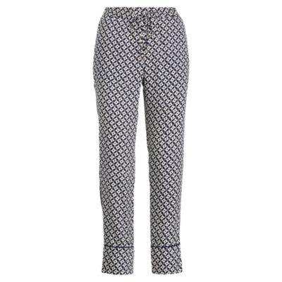 Ralph Lauren Geo-print Twill Skinny Pant Navy/cream